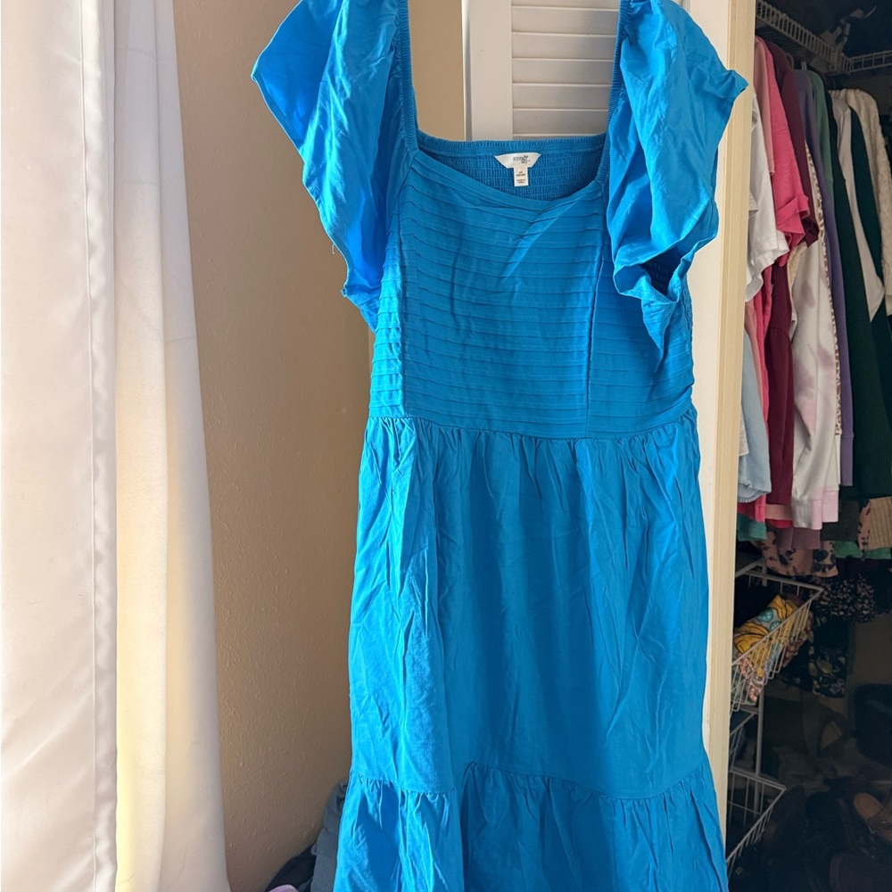 Terra & Sky Vibrant Blue Dress